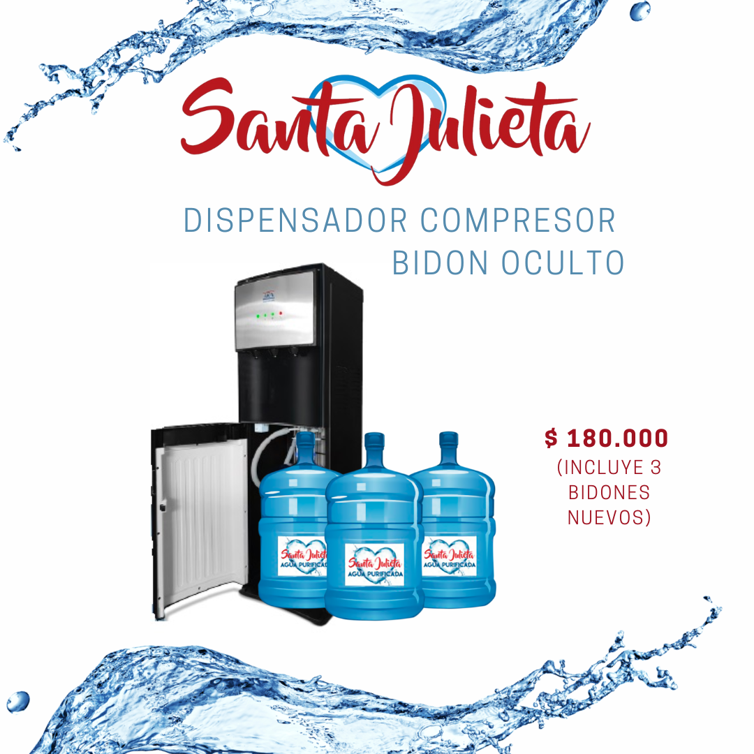 Dispensador Compresor Bidón Oculto